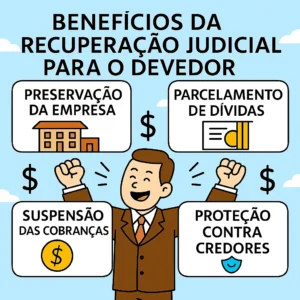 Quais são as vantagens (benefícios) da RJ para o devedor?