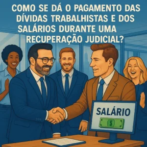 Como se dá o pagamento das dívidas trabalhistas e dos salários durante a RJ?